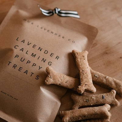 Dog Treats | Lavender Calming Dog Treats | Treats to Help Anxious Dogs | Treats to Help Relax Your Dog | 12 count