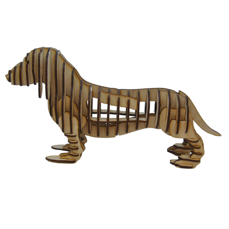 Dachshund Dog 3D Wooden Puzzle