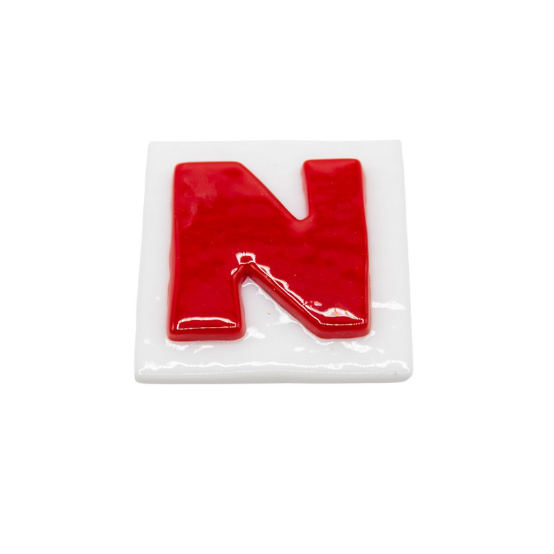 Nebraska Magnet | Red N on White