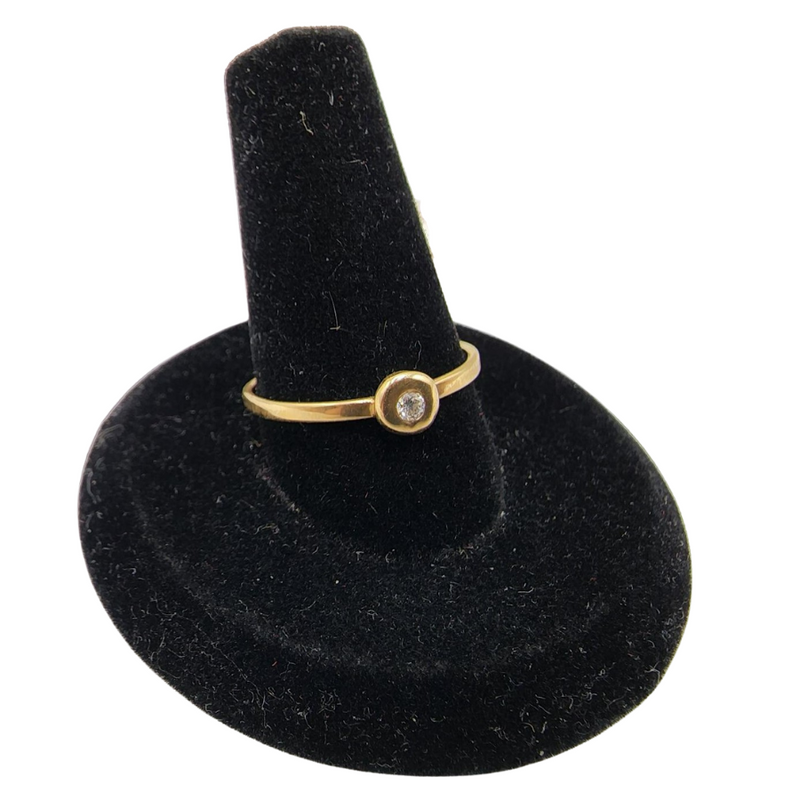 Gold Diamond Ring | 14k Gold | 3pt Diamond | Nebraska made Jewelry | Elegant Ring | Unique Ring | One of a Kind | No Two Exactly Alike | Ring Size Varies