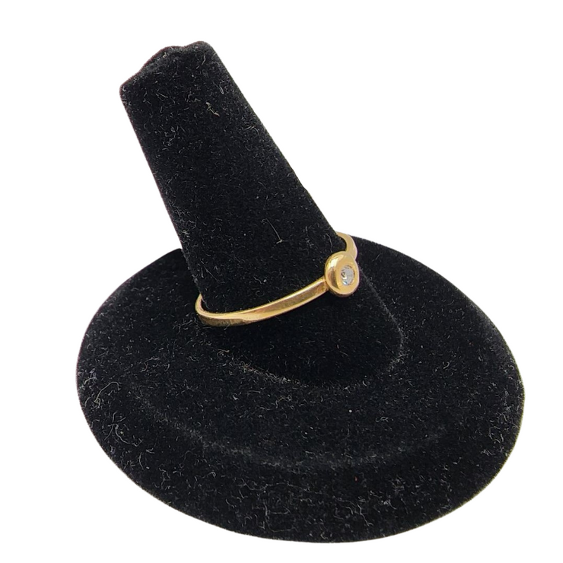 Gold Diamond Ring | 14k Gold | 3pt Diamond | Nebraska made Jewelry | Elegant Ring | Unique Ring | One of a Kind | No Two Exactly Alike | Ring Size Varies