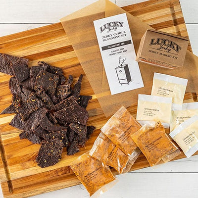 Jerky Making Kit  | 12 oz. Box | BBQ Flavored | Traditional Smoky BBQ Flavor | Perfect Blend Of Sweet & Salty | 3 Easy Steps | Seasons 20 LBS. Of Meat | Instructions Included | Perfect Gift For Hunter | Healthy Snack
