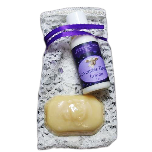 Bath And Body Gift Bag | Mini Set | Multiple Scents | Perfect Gift | Includes Lotion and Bar Soap | Ultimate Skin Pampering Kit | Fresh Scents | Skin Care Package | Cleansing | Moisturizing | Handcrafted | Sheep Milk Lotion | Affordable, Unique Gift Bag