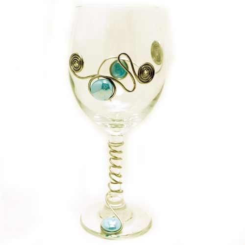 Embellished Wine Glass