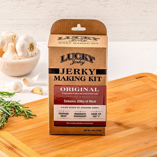 Jerky Making Kit | 12 oz. Box | Original Flavor | Bold & Savory Tasting | DIY Jerky Kit | 3 Easy Steps | Instructions Included | Seasons 20 LBS. Of Meat | Perfect Gift For Hunter | Jerky & Cure Seasoning | Nebraska Jerky