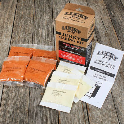 Jerky Making Kit | 12 oz. Box | The Heat Flavored | Habanero, Ghost Pepper, & Smoke Flavor | Perfect Kit To Make Spicy Beef Jerky | Seasons 20 lb. Of Meat | 3 Easy Steps | Detailed Instructions Included
