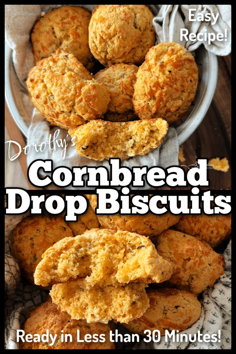 Dorothy's Cornbread Drop Biscuits | Cheesy & Savory | Nebraska Recipe | Gluten Free Option