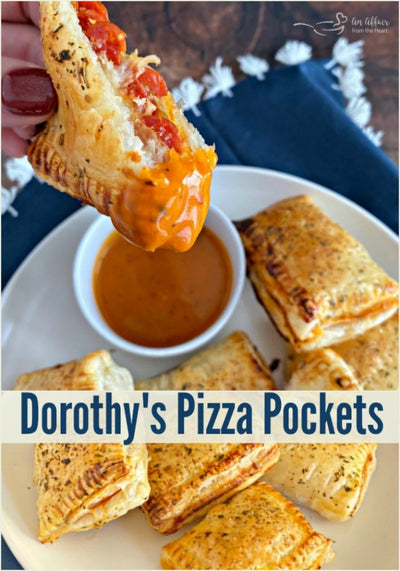 Dorothy's Pizza Pockets | Pizza Snacks | Best Gathering-Tailgating Food | Dorothy Lynch Recipes