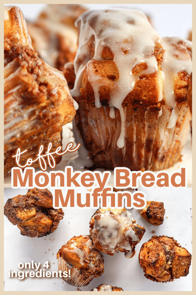 Cinnamon Toffee Monkey Bread Muffins | 4 Ingredients Only | Perfect Breakfast, Dessert, Or Snack!