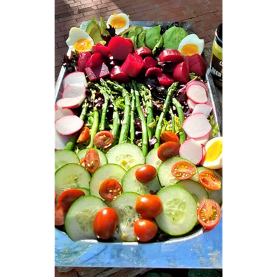Spring Salad | Fresh Vegetable Medley With Homemade Vinaigrette | Inspired By Buzz Savories