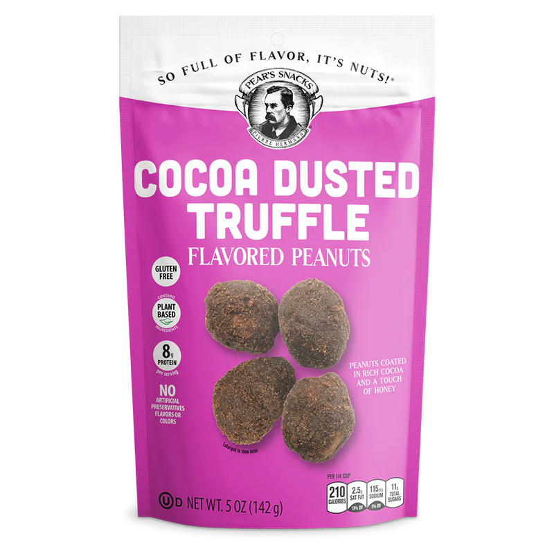 Cocoa Dusted Truffle Flavored Peanuts | 5 oz. | Perfectly Roasted Peanuts Dusted With Rich Cocoa | Packed With Protein | Nebraska Sweet Treat | 3 Pack | Shipping Included