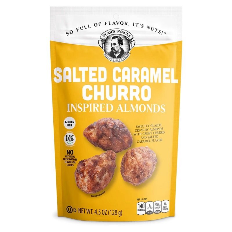 Salted Caramel Churro Inspired Almonds | 4.5 oz. | Sweetly, Glazed Crunchy California Almonds | Award-Winning | Rich Salted Caramel & Churro Flavor | Plant-Based | Delicious Symphony Of Sweet & Salty