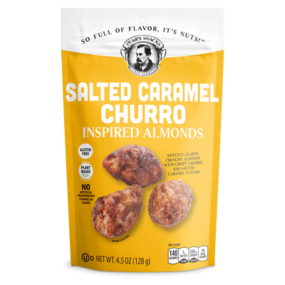 Salted Caramel Churro Inspired Almonds | Unbeatable Combination Of Rich Salted Caramel & Churro Flavors | Sweet & Crunchy California Almonds | Award-Winning | 2 Pack | Shipping Included