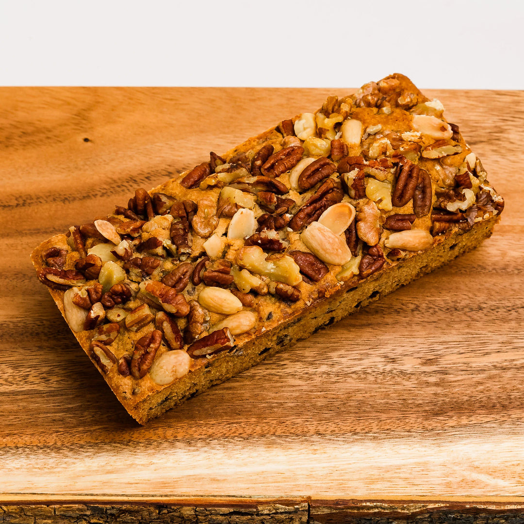 Turtle Nut Cake on a wooden surface