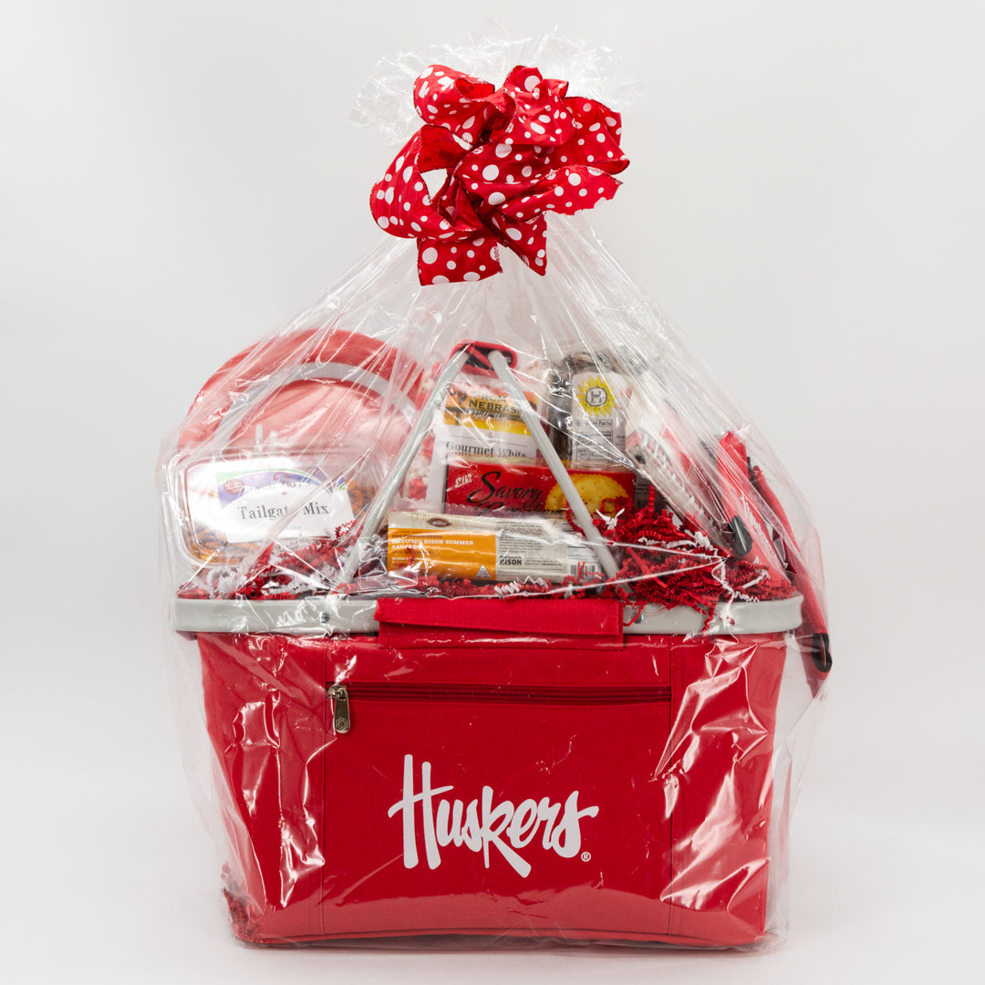 Nebraska Husker Tailgating Gift Basket | Shipping Included