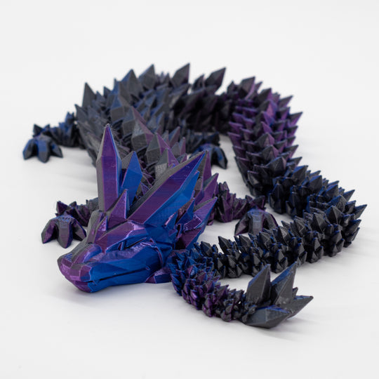 3D Printed Crystal Dragon | Multiple Color Creations | Made For All Ages | Made in Holdrege, NE | Black Sheep Productions