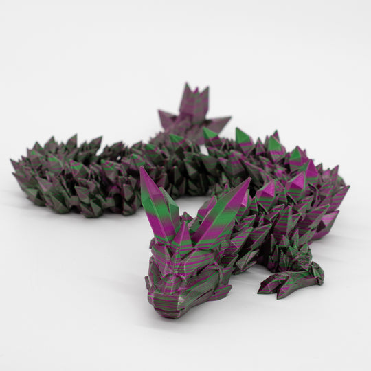 3D Printed Crystal Dragon | Multiple Color Creations | Made For All Ages | Made in Holdrege, NE | Black Sheep Productions