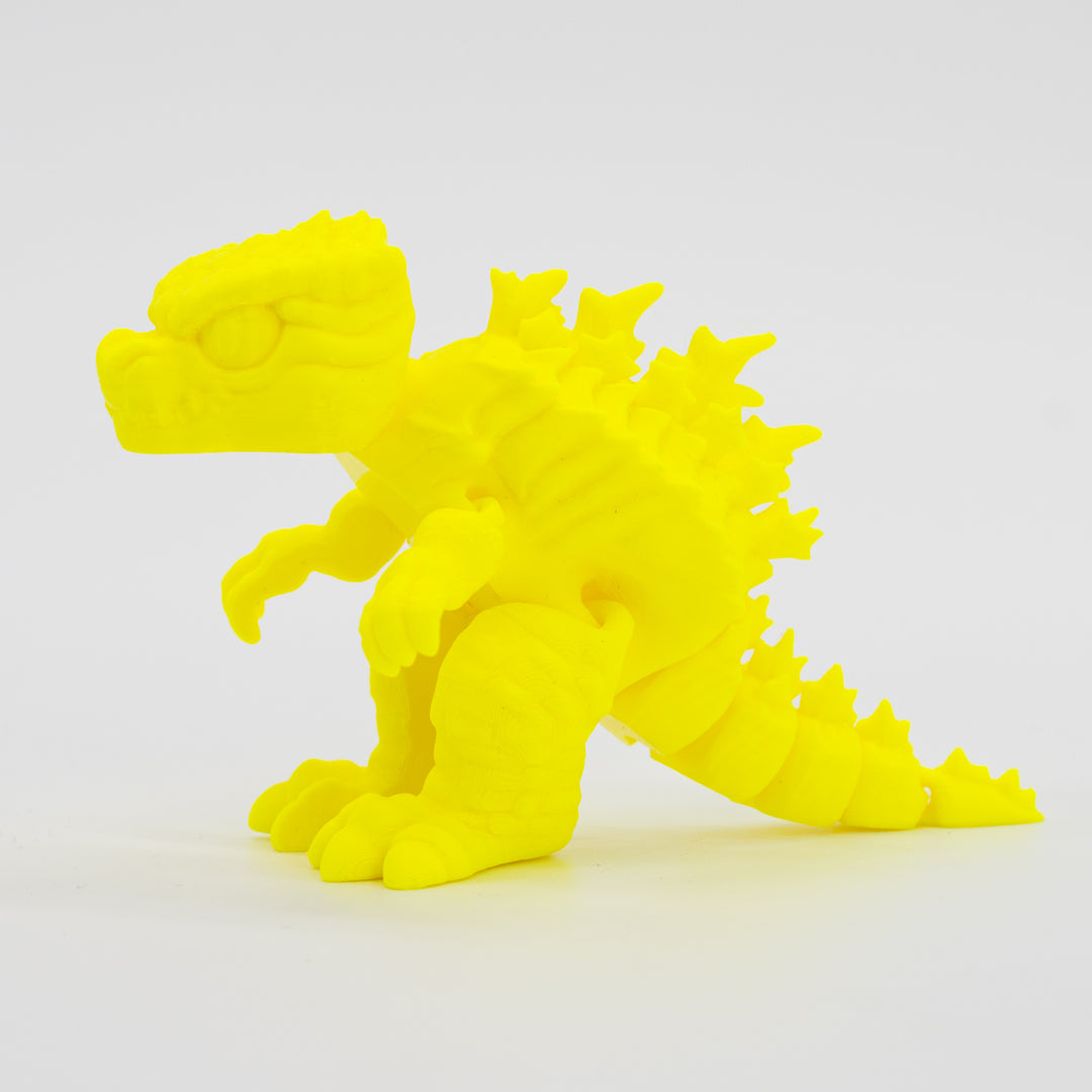 3D Printed Godzilla Figurine | Fidget Godzilla with Moveable Legs | Multiple Colors | Display or Play