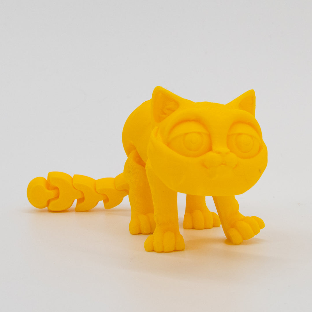 3D Printed Cat | Cute Fidget Kitten with Moveable Legs | Choose Your Color | Made in Holdrege, NE | Black Sheep Productions LLC