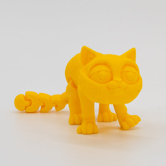 3D Printed Cat | Cute Fidget Kitten with Moveable Legs | Choose Your Color | Made in Holdrege, NE | Black Sheep Productions LLC