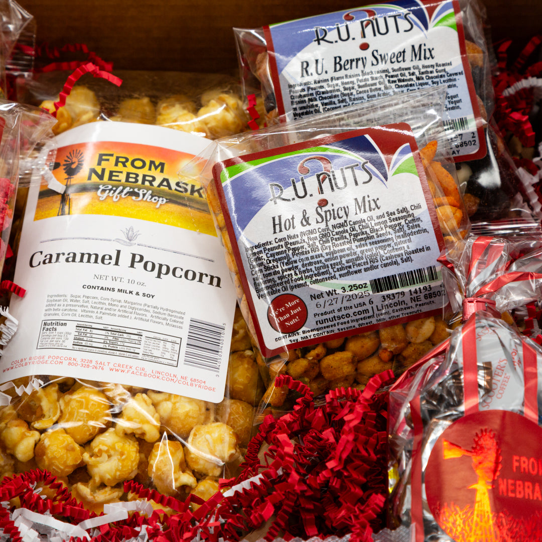 Nebraska Snacks Gift Box | Holiday Gift Box | Nebraska Made Products | Shipping Included