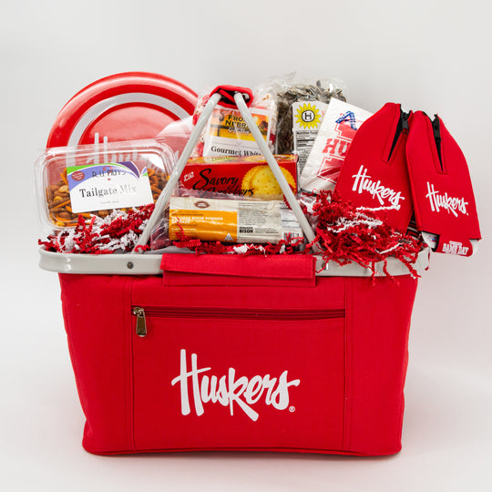 Nebraska Husker Tailgating Gift Basket | Shipping Included