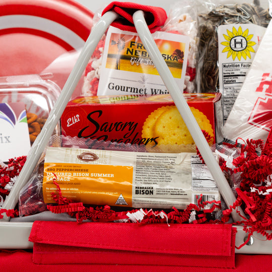 Nebraska Husker Tailgating Gift Basket | Shipping Included