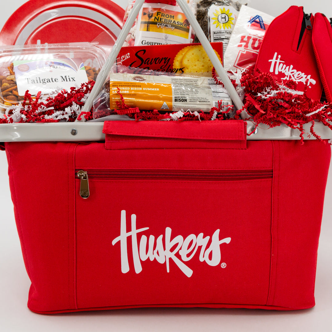 Nebraska Husker Tailgating Gift Basket | Shipping Included