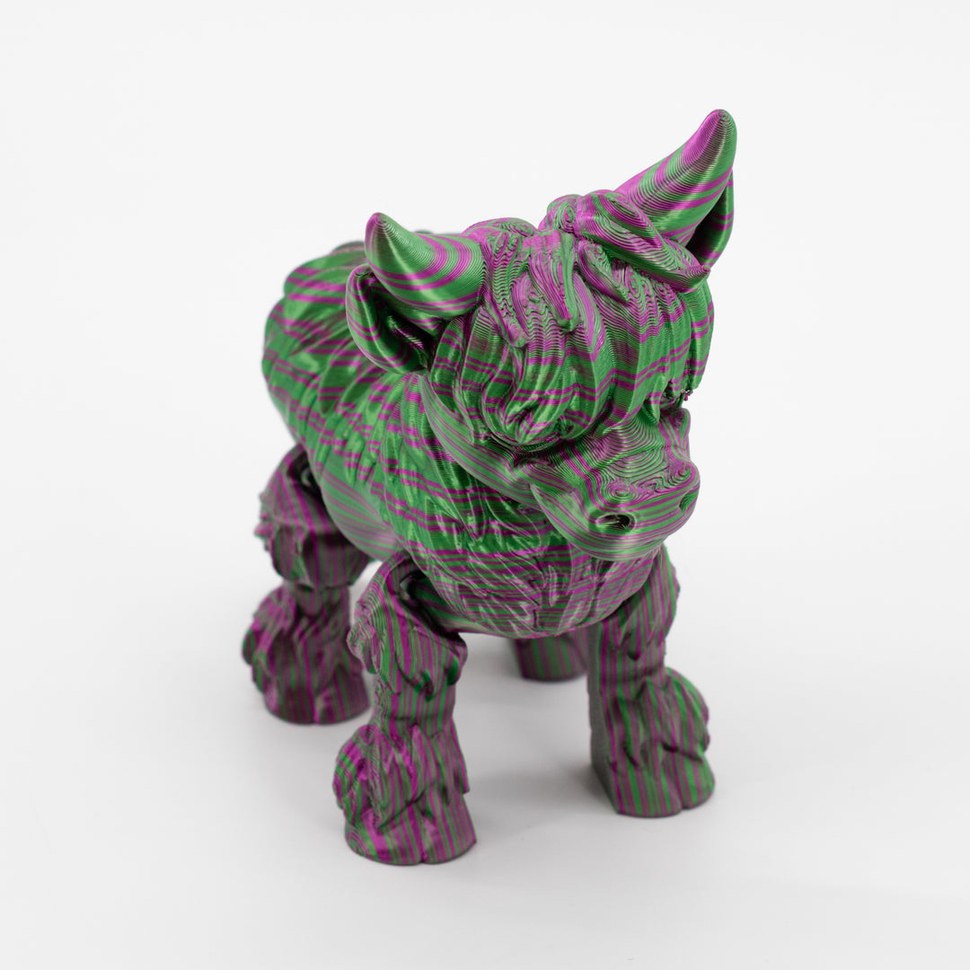 3D Printed Highland Cow | Fidget & Moveable Toy | Choose Your Color | Made in Holdrege, NE | Black Sheep Productions LLC