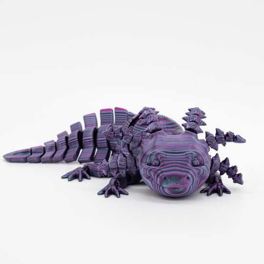 Axolotl Figurine | 3D Printed Toy | Many Color Options | Articulating Reptile Fidget | Made in Holdrege, NE | Black Sheep Productions LLC