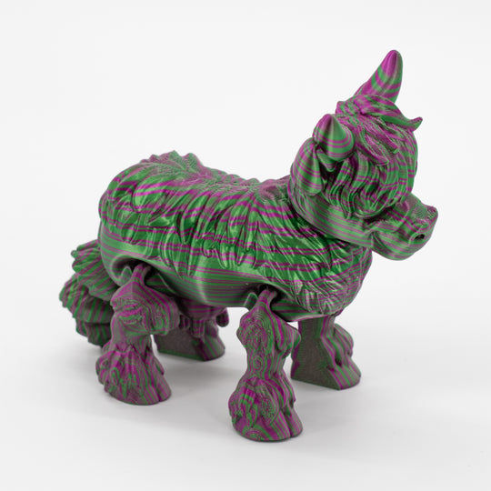 3D Printed Highland Cow | Fidget & Moveable Toy | Choose Your Color | Made in Holdrege, NE | Black Sheep Productions LLC