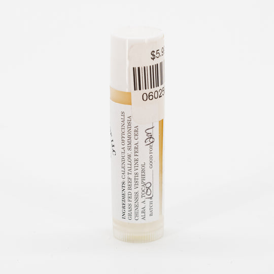 Natural Lip Balm | No Scent | Healing Calendula Chapstick  | For Soft Smooth Lips | Hydrating Beef Tallow Ingredients | Healing for Super Dry Lips | 5.5 Grams