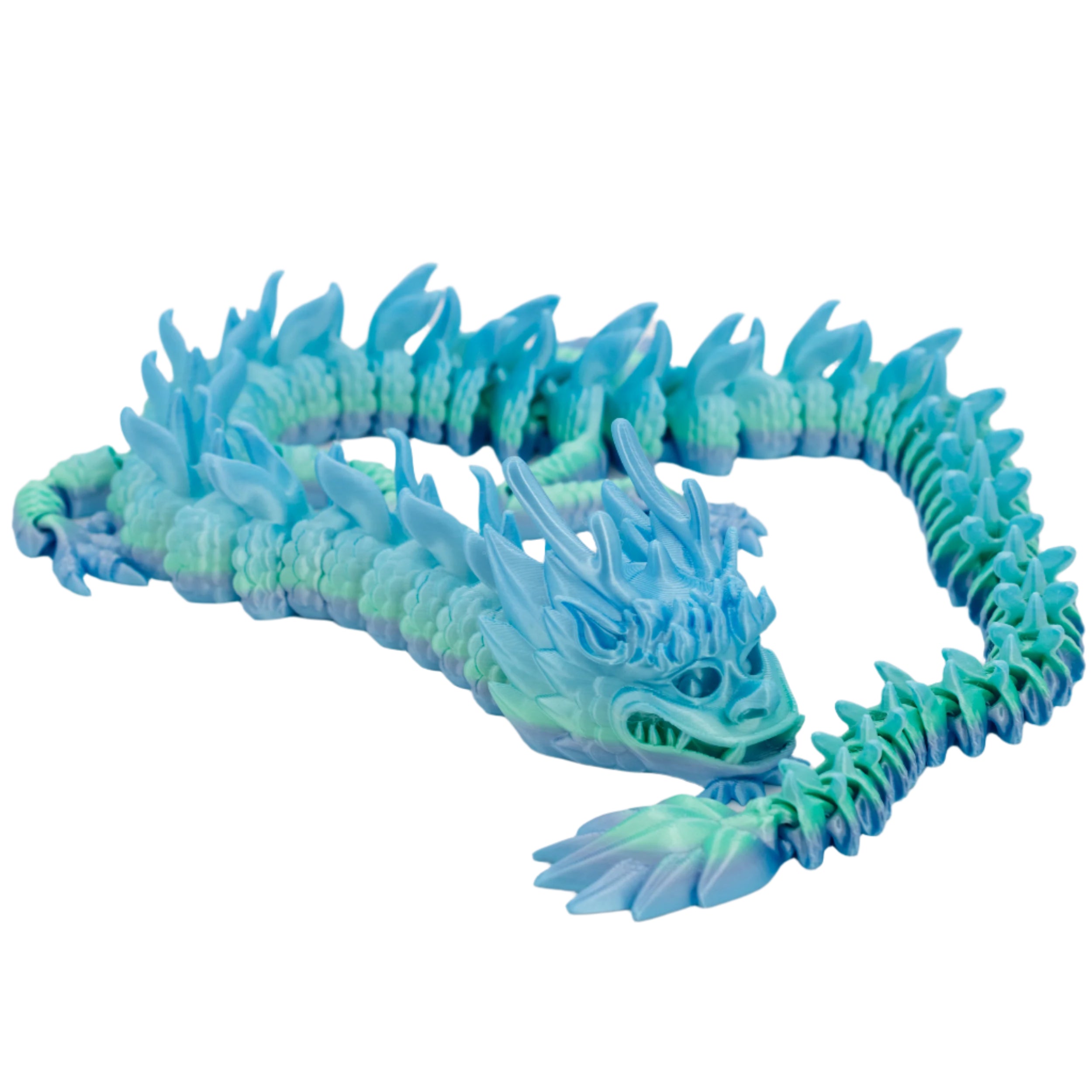 3D Printed Oriental Dragon Fidget | Multiple Colors | Black Sheep
