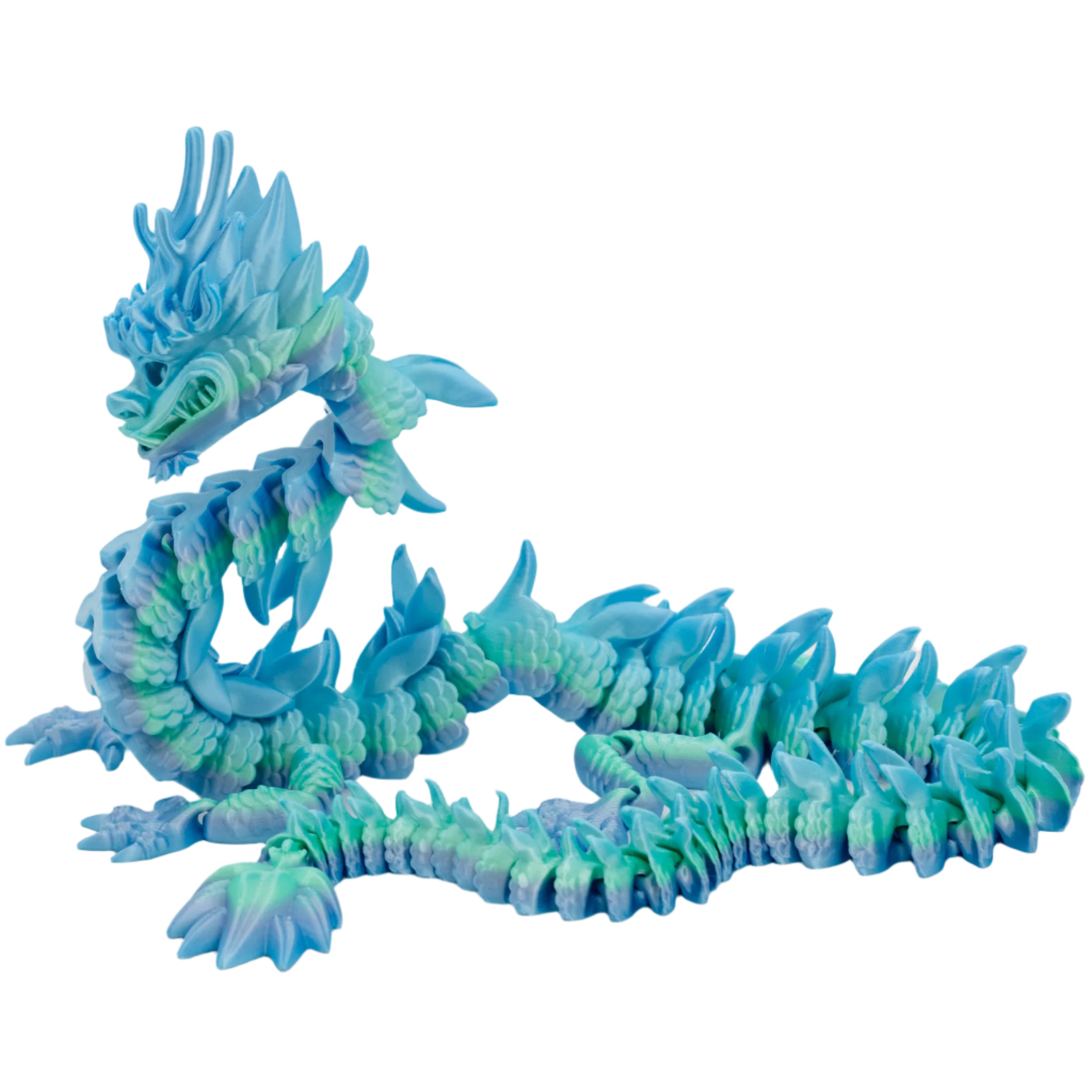 3D Printed Oriental Dragon Fidget | Multiple Colors | Black Sheep