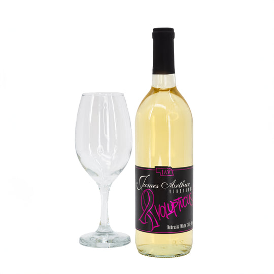 Nebraska White Table Wine | Voluptuous | Celebrating The Fighters & Survivors of Cancer | Semi-Sweet | James Arthur Vineyard