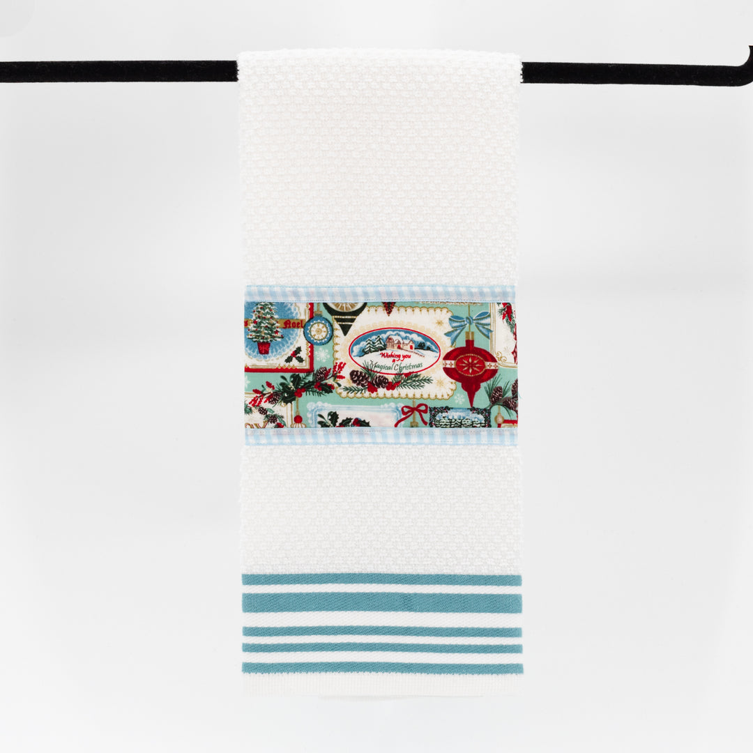 Christmas Tea Towels | Pick Your Color | Handmade | Made in Kearney, NE | Lori's Specialty Design