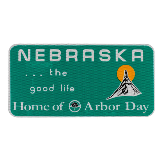 Nebraska The Good Life Replica Sign | 24" x 12" | Nebraska State Historical Society
