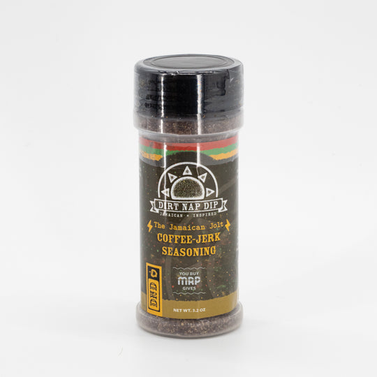 Coffee-Jerk Seasoning | 3.2 oz. | The Jamaican Jolt | Dry Rub & Marinade | Nebraska Seasoning | Made in Lincoln, NE | Mystic Rhoads Productions