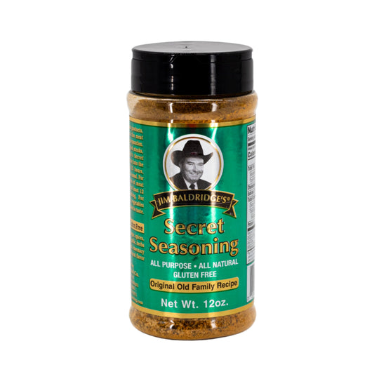 Jim Baldridge Secret Seasoning | 12 oz. Bottle | MSG & Gluten Free | Utilizes 23 Different Herbs And Spices | Nebraska Seasoning | Brings Out The Best In Vegetables, Stews, Eggs, Soups, and Salads | Burst Of Flavor