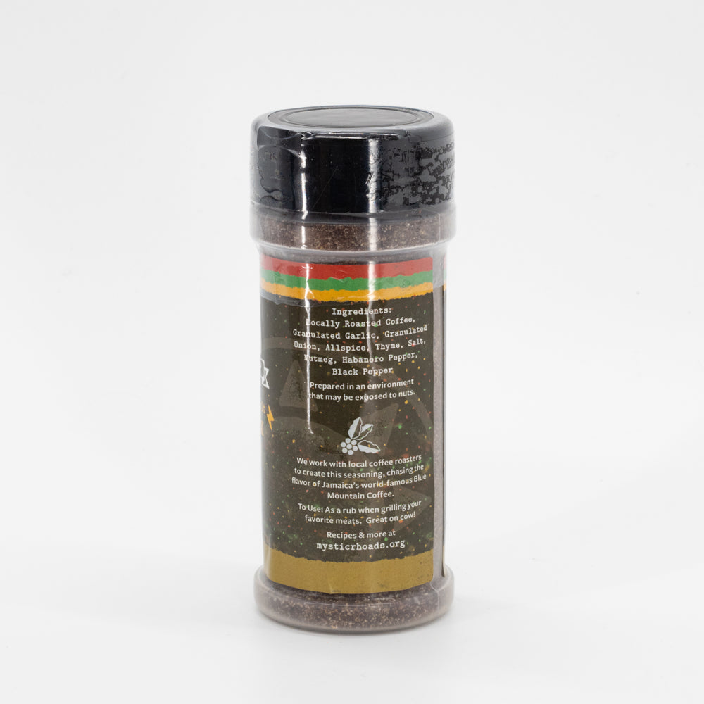 Coffee-Jerk Seasoning | 3.2 oz. | The Jamaican Jolt | Dry Rub & Marinade | Nebraska Seasoning | Made in Lincoln, NE | Mystic Rhoads Productions