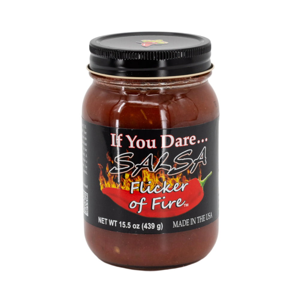 Mild Salsa | Pack of 3 | Salsa With A Kick | Flicker Of Fire | 15.5 oz. | Single Jar | Burst Of Fresh-Tasting Salsa With A Hint Of Heat