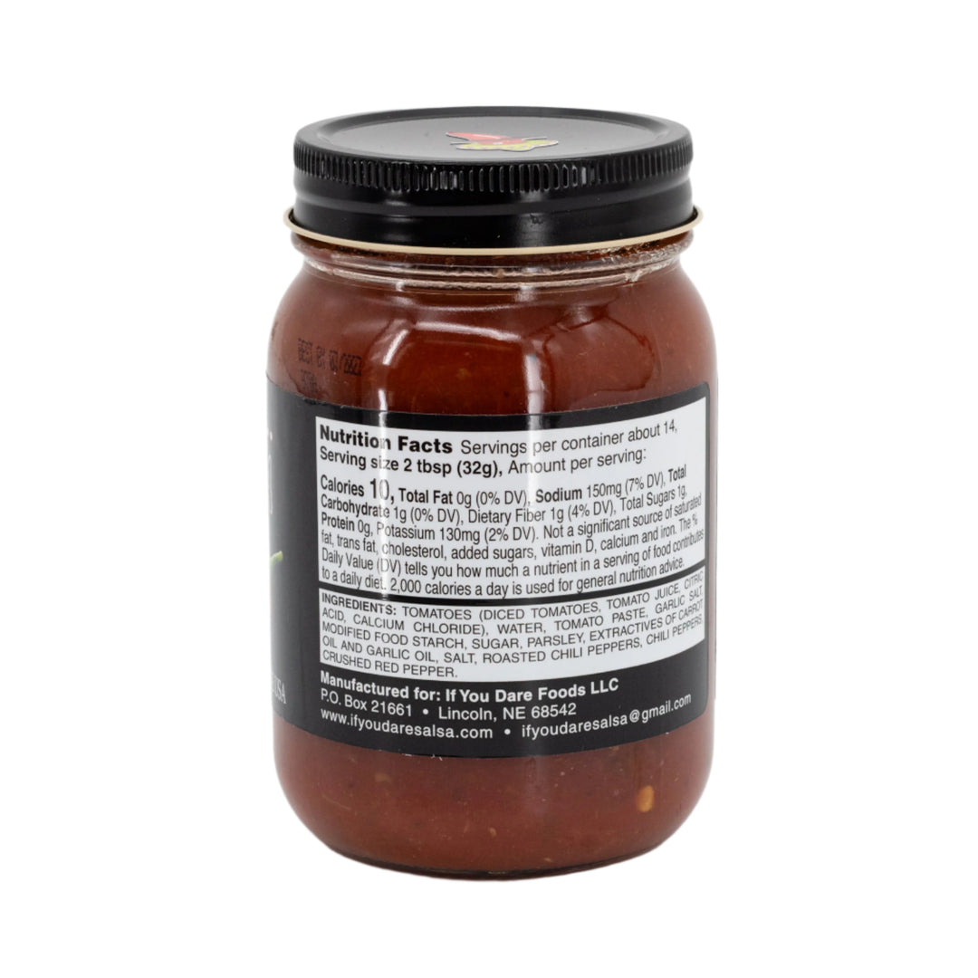 Flicker Of Fire Salsa | 15.5 oz. | Mild Heat | Authentic Taste | Made in Lincoln, NE | If You Dare Foods