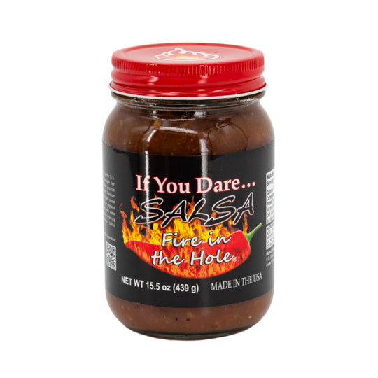 Fire In The Hole Salsa | 15.5 oz. | Spicy | Authentic | Made in Lincoln, NE | If You Dare Foods