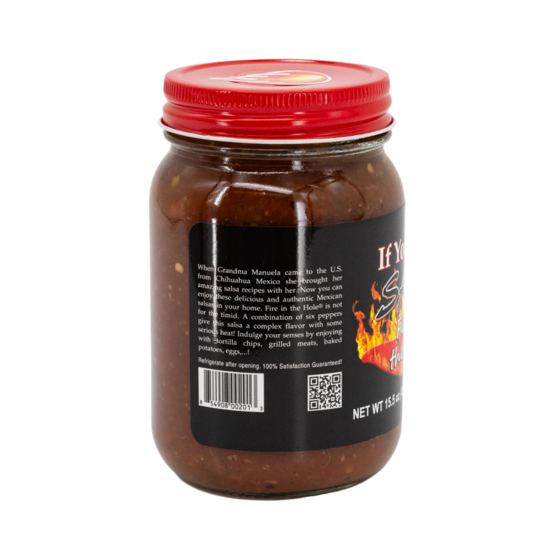 Spicy Salsa | Pack of 3 | Fire In The Hole | 15.5 oz. | Single Jar | Fresh Tasting | Nebraska Salsa