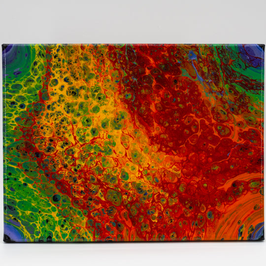 Acrylic Rainbow | 12 x 9 x 5 | Add Color To Your Living Space | Handpoured in Kearney, NE | Tracy's Acrylic Pours