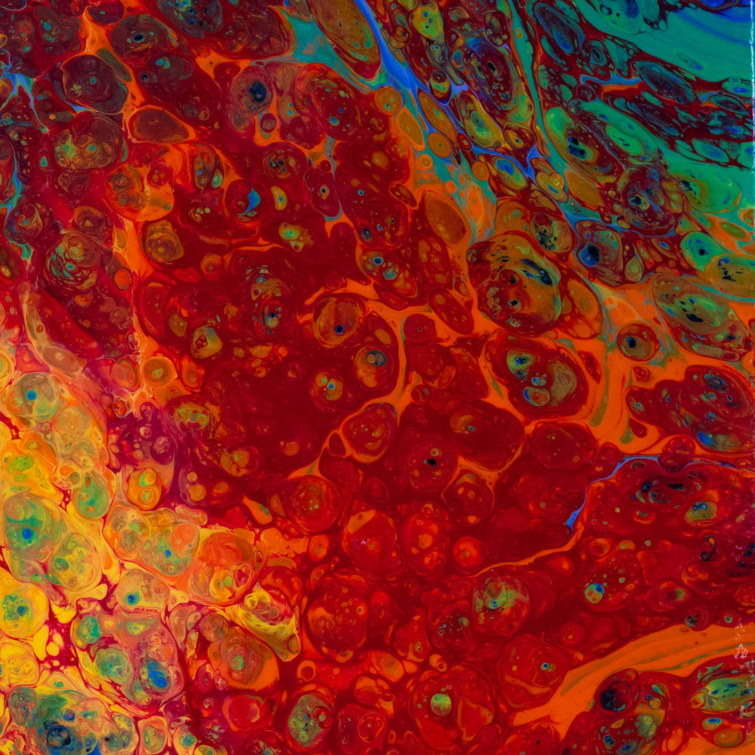 Acrylic Rainbow | 12 x 9 x 5 | Add Color To Your Living Space | Handpoured in Kearney, NE | Tracy's Acrylic Pours