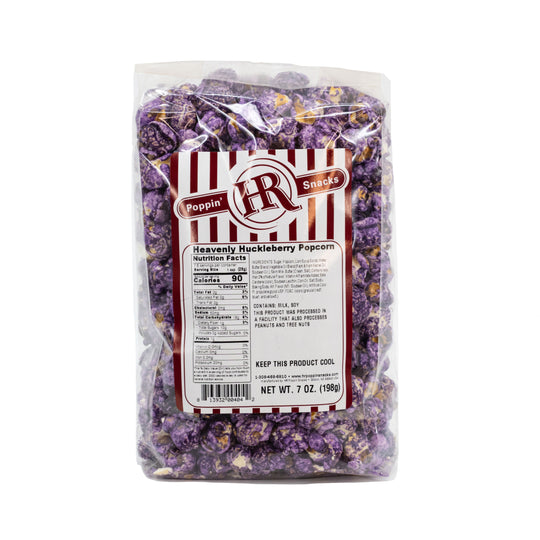 Heavenly Huckleberry Popcorn | 7 oz. | Made in Gibbon, NE | HR Poppin' Snacks