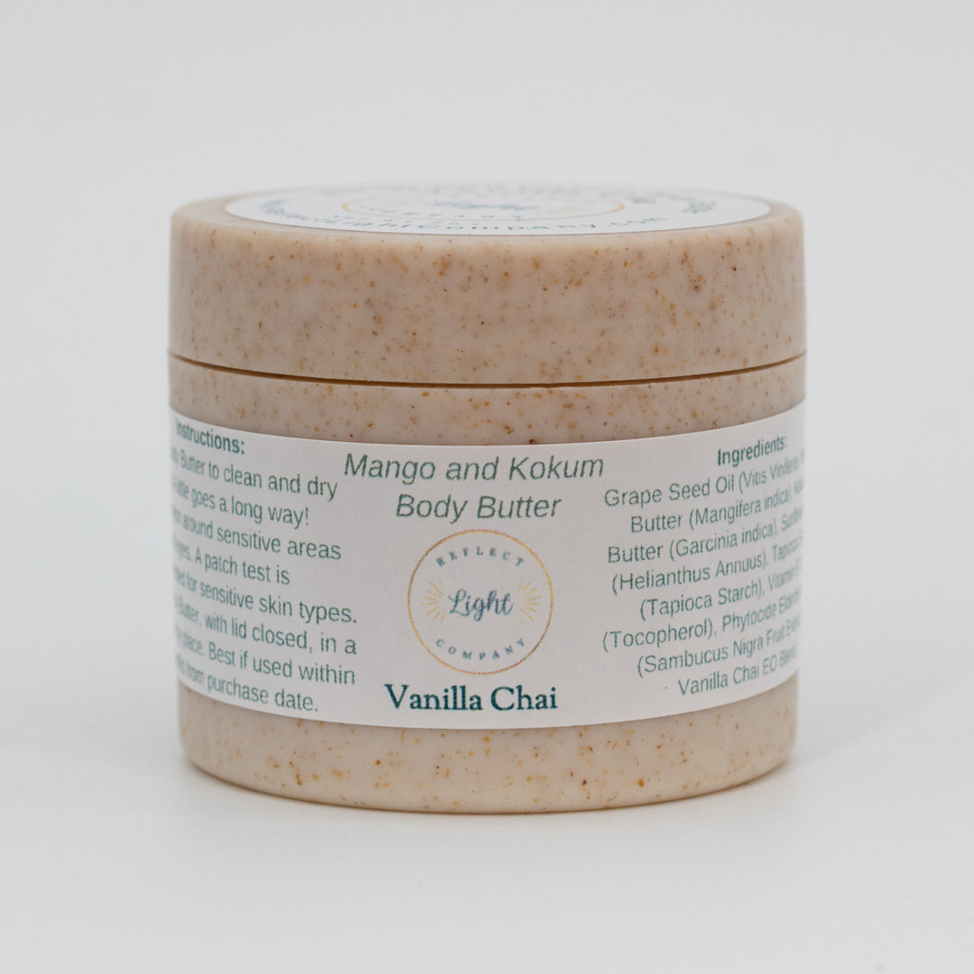 Body Butter | Mango and Kokum Body Butter | Versatile Skincare Solution | Reflect Light Company | Made in Hastings, NE