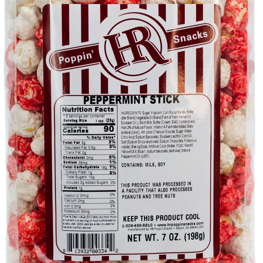 Peppermint Stick Popcorn | Pack of 3 | Made in Small Batches | Party Popcorn | Peppermint Flavored Popcorn | Perfect Snack For Peppermint Lovers | Fresh Burst of Flavor