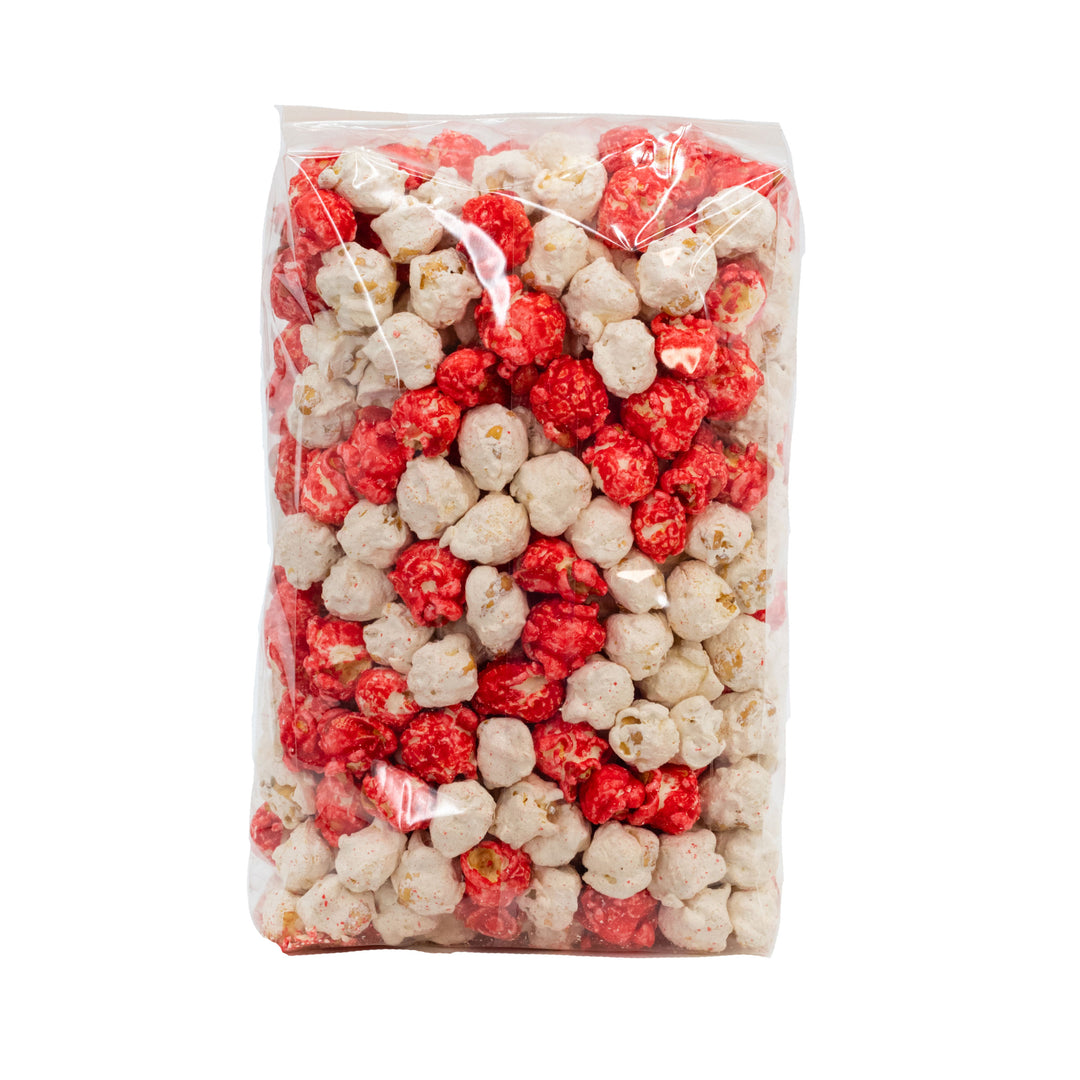 Peppermint Stick Popcorn | Made in Small Batches | Party Popcorn | Peppermint Flavored Popcorn | Perfect Snack For Peppermint Lovers | Fresh Burst of Flavor | Freshly Popped Popcorn